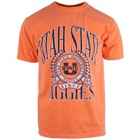 U-State Aggies Seal Distressed Unisex T-Shirt orange